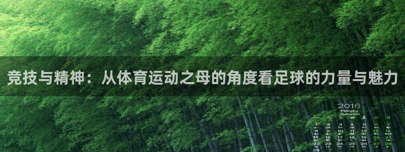 沐鸣4开户：竞技与精神：从体育运动之母的角度看足球的力量与魅力