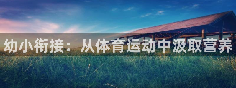沐鸣2登录：幼小衔接：从体育运动中汲取营养